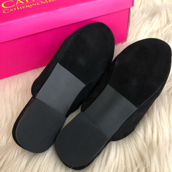 CATHERINE MALANDRINO embroidered suede Mules - Picture 2 of 7